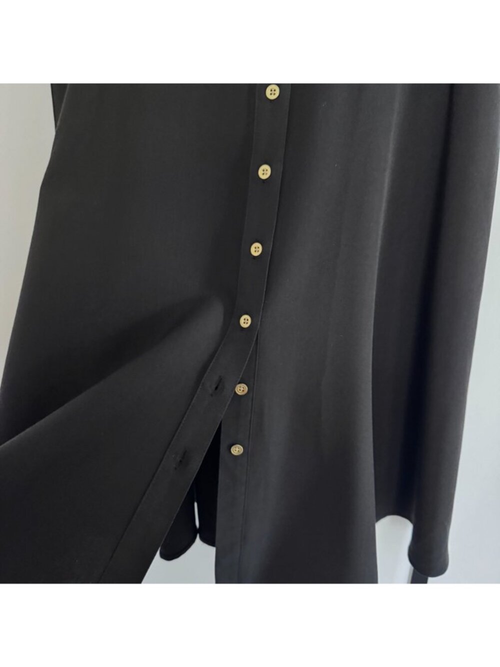Sharagano Women Button Front Belted Shirt Roll Tab Sleeve Dress Size 12 - Picture 7 of 8